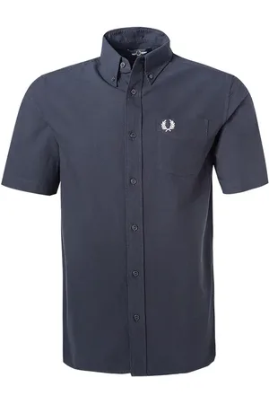 Fred Perry Kurzarmhemd, Oxford, nachtblau