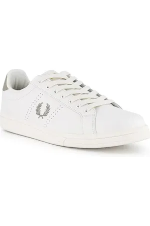 Fred Perry Sneaker, Leder, altweiß-grau