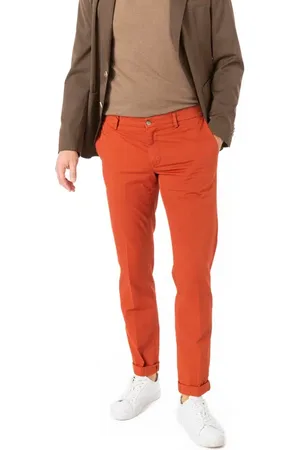 Masons Chino, Regular Fit, Baumwolle, rotorange