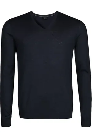 Olymp Pullover, Merinowolle-Seide, marine