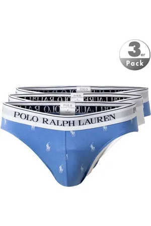 Ralph Lauren Slips, Baumwoll-Stretch, azur-weiß gemustert