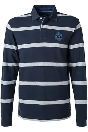 Hackett Pullover, Classic Fit, Baumwolle, navy gestreift