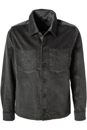 Fred Perry Overshirt, Cord, dunkelgrün