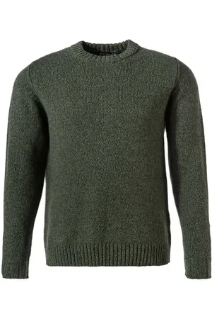 Maerz Pullover, Merinowolle extrafein, dunkelgrün