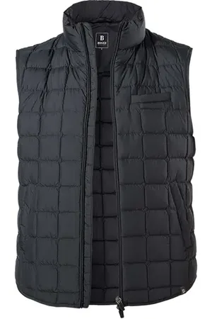 Boggi Milano Daunenweste, Mikrofaser wasserabweisend, navy