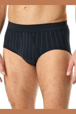 Schiesser Slip, Bio Baumwoll-Stretch, nachtblau gestreift