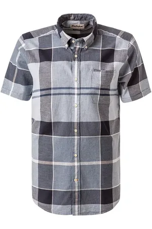 Barbour Kurzarmhemd, Tailored Fit, Baumwolle-Leinen