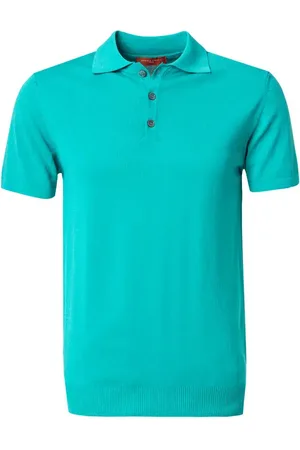 Daniele Fiesoli Polo-Shirt, Baumwoll-Strick, helltürkis