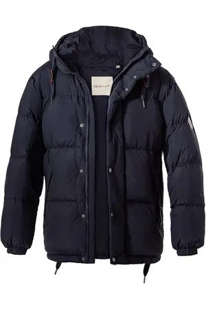 GANT Daunenjacke, Mikrofaser wasserabweisend, nachtblau
