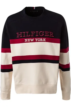 Tommy Hilfiger Sweatshirt, Baumwolle, creme-navy