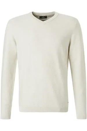 Ragman Pullover, Baumwolle, ecru meliert