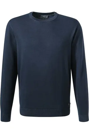 Pierre Cardin Pullover, Baumwolle, nachtblau