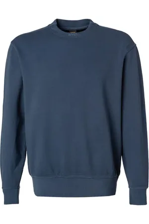 HUGO BOSS Sweatshirt We-Dye, Baumwolle, dunkelblau