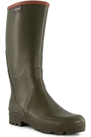 Aigle Gummistiefel, Naturkautschuk, khaki
