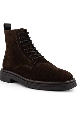 GANT Schnürboots Boggar, Veloursleder, dunkelbraun