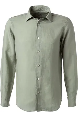 Boggi Milano Hemd, Leinen-Tencel