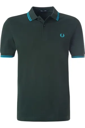 Fred Perry Polo-Shirt, Baumwoll-Piqué, nachtgrün