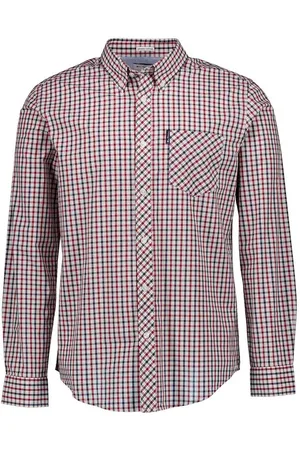 Ben Sherman Hemd, Regular Fit, Bio Baumwolle, -blau kariert