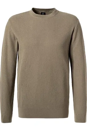 Boggi Milano Pullover, Baumwolle, taupe