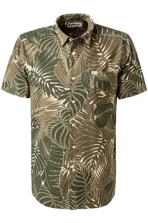 Barbour Kurzarmhemd, Regular Fit, Baumwolle, floral