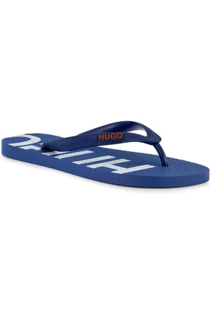 HUGO BOSS Zehensandalen, Gummi, royal