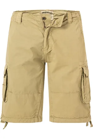 Alpha Industries Cargoshorts, Regular Fit, Baumwolle, olivgrün