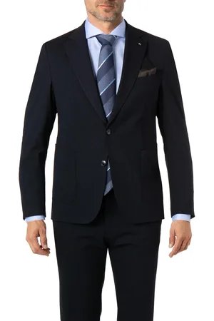 Carl Gross Sakko, Jersey, dunkelblau