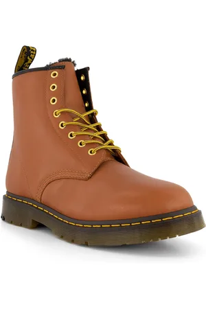 Dr. Martens Schnürboots, Leder warmgefüttert, cognac
