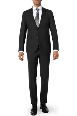 Cg Anzug, Slim Fit, Schurwolle, anthrazit
