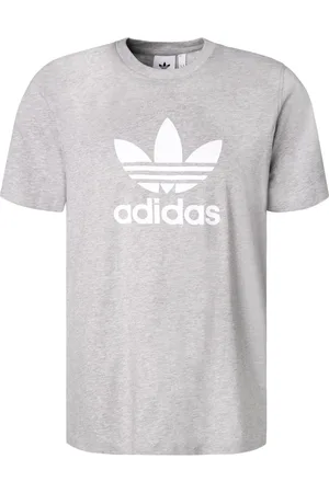 adidas T-Shirt, Baumwolle, hellgrau meliert