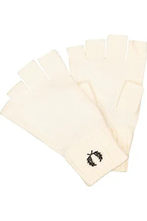 Fred Perry Handschuhe, Baumwolle, ecru