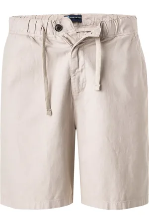North Sails Shorts, Slim Fit, Baumwolle-Leinen, greige