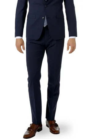 Digel Hose Noah, Extra Slim Fit, Schurwolle, dunkelblau