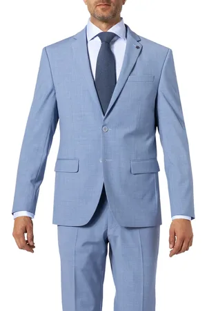 Daniel Hechter Sakko, Modern Fit, Schurwoll-Stretch, hellblau meliert