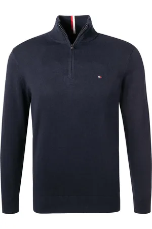 Tommy Hilfiger Troyer, Bio Baumwolle-Kaschmir, navy