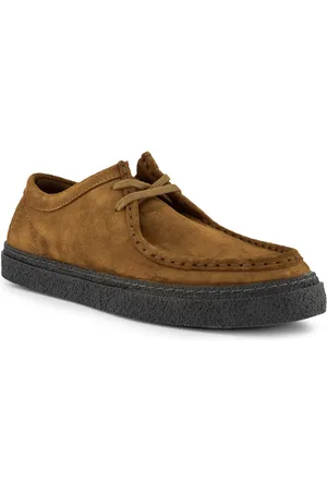 Fred Perry Schürschuhe, Veloursleder, curry