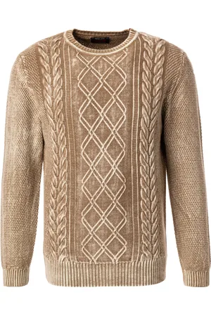 BOB der Bär Pullover, Schurwolle, camel meliert