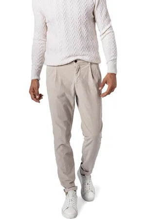Masons Bundfaltenhose, Cord, kitt