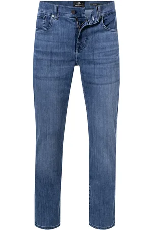 7 for all Mankind Jeans Slimmy, Baumwoll-Stretch, mittelblau