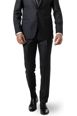 Roy Robson Hose, Schurwoll-Stretch Super130 LANIFICIO FLLI CERRUTI, dunkelblau