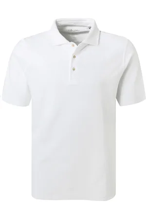 Stenströms Polo-Shirt, Baumwoll-Frottee, weiß