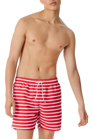 Schiesser Badeshorts, Mikrofaser, -weiß gestreift