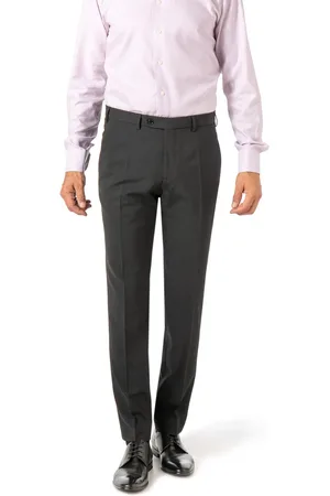 Digel Hose Per, Modern Fit, Schurwolle Fleckenschutz, anthrazit