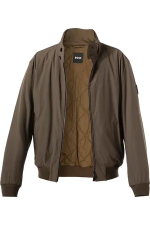 HUGO BOSS Blouson, Mikrofaser, dunkelgrün
