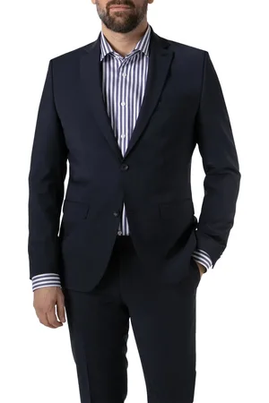 Cg Sakko, Tailored Fit, Schurwolle, dunkelblau
