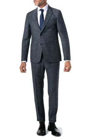 Strellson Anzug, Slim Fit, Woll-Stretch, meliert