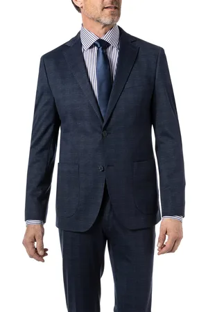 Daniel Hechter Sakko, Modern Fit, Jersey halbgefüttert, navy meliert