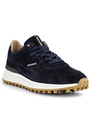 Floris van Bommel Sneaker, Kalbveloursleder, dunkelblau