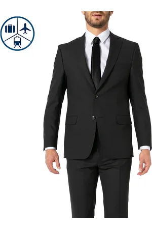Carl Gross Sakko, Modern Fit, Woll-Stretch, graphit meliert