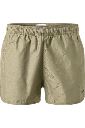 Calvin Klein Badeshorts, Mikrofaser, oliv